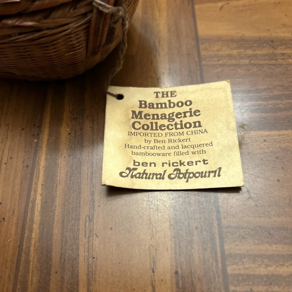 The Bamboo‎ Menagerie Collection Ben Rickert Hen Basket Trinket